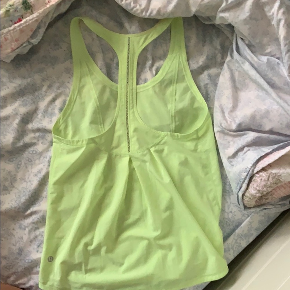 Lululemon neon tank top